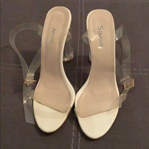 Clear/ lucite heels